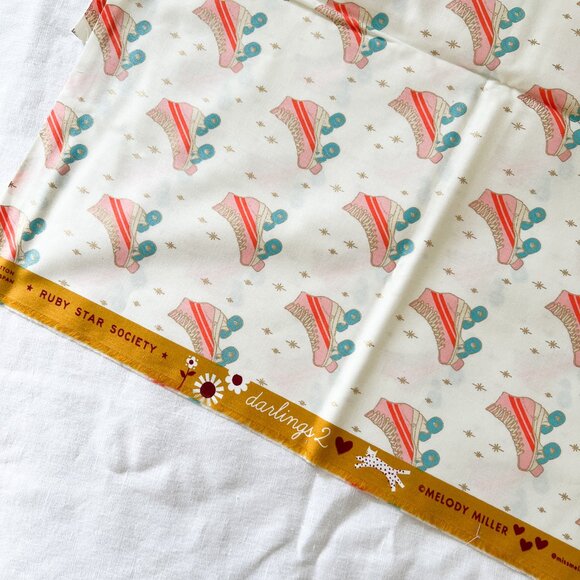 Ruby Star Society - Darlings 2 - Rollerskates - Buttercream - Fabric - Picture 4 of 4